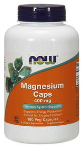 Magnesium kapsle Magnesium 400 MG 180 kapslí NOW FOODS
